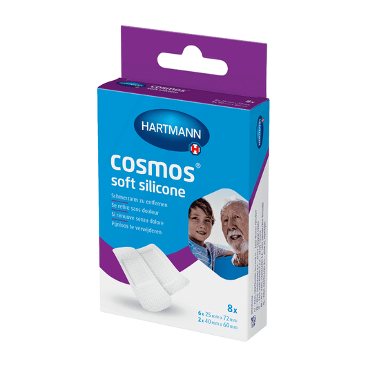 Hartmann Cosmos® Soft Silicone Wundpflaster, 2 Größen - 8 Pflaster | Packung (8 Stück)