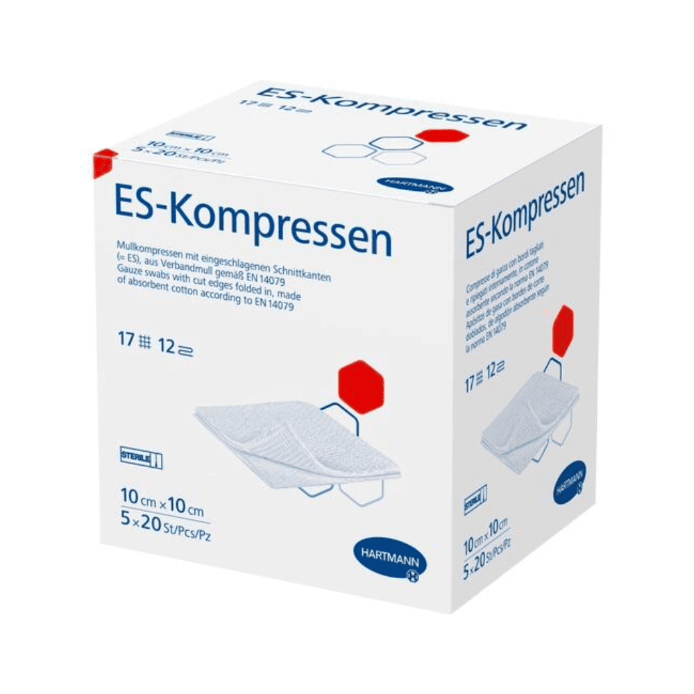 Hartmann ES-Kompressen 10 x 10 cm, 12-fach, steril