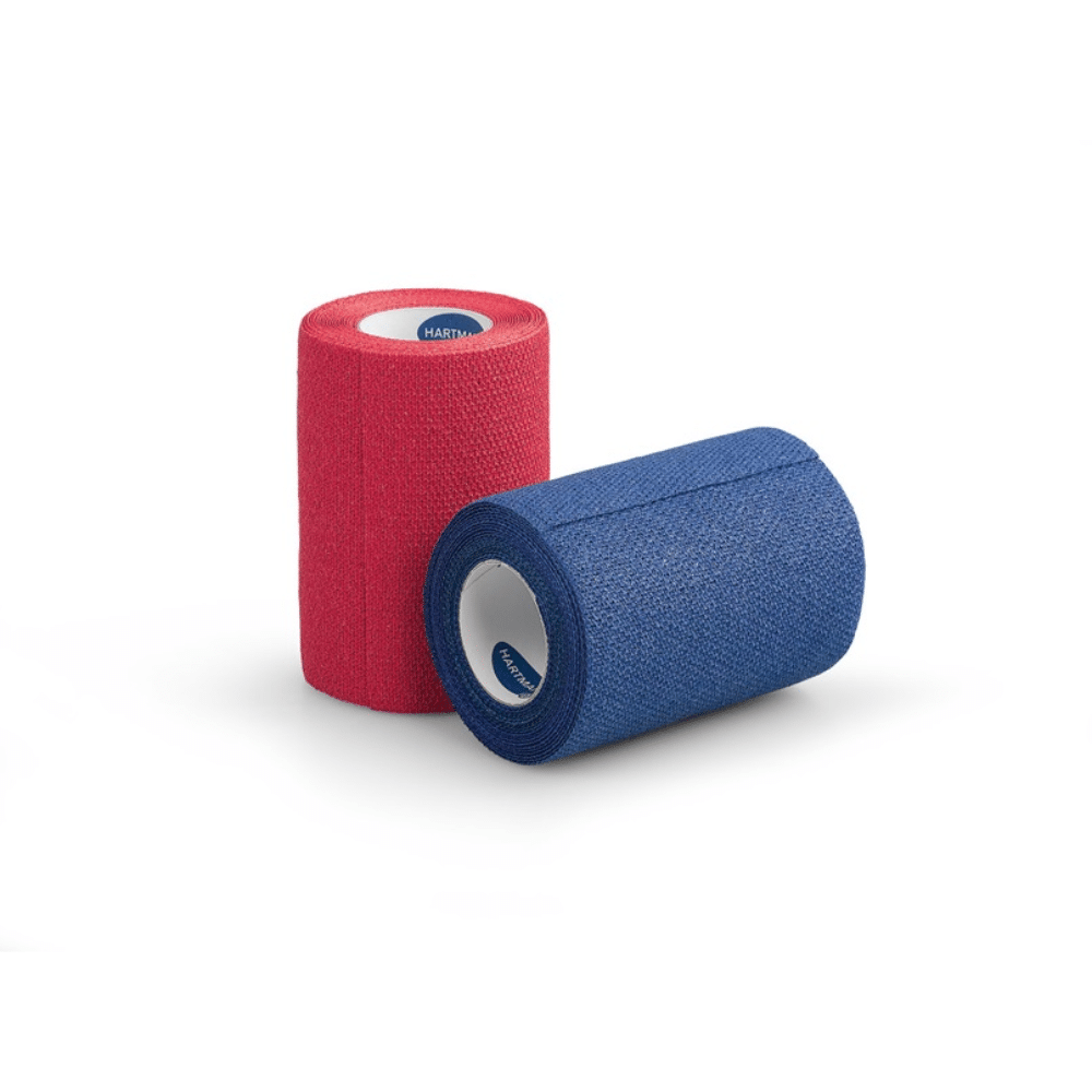 Hartmann Idealast®-haft Color, dauerelastische Idealbinde, rot und blau