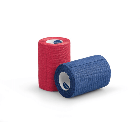 Hartmann Idealast®-haft Color, dauerelastische Idealbinde, rot und blau