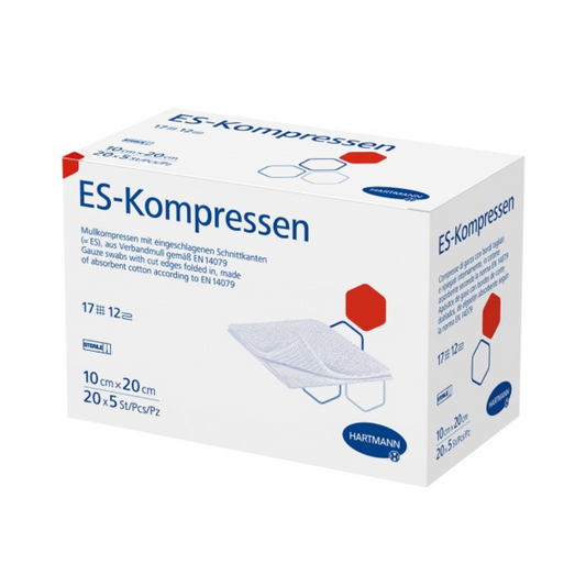 Hartmann ES-Kompressen, 12-fach, steril eingesiegelt zu 5 Stück