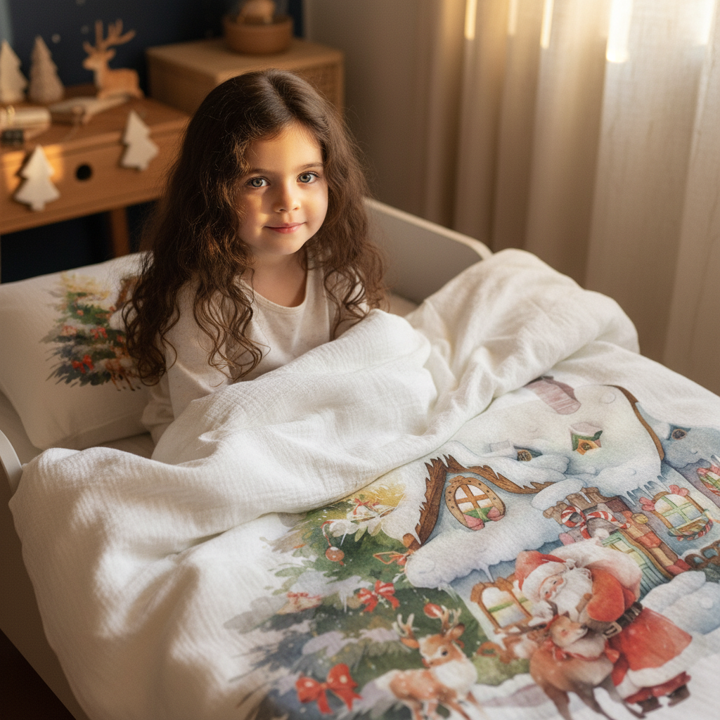 "Hús jólasveinsins" úrvals barnarúmföt