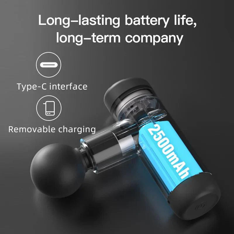 Booster mini x nuddbyssa, flytjanlegur slagverksnuddari