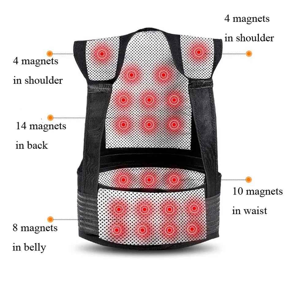 Tourmaline Self-Heating Brace Support Belt Back Posture Corrector