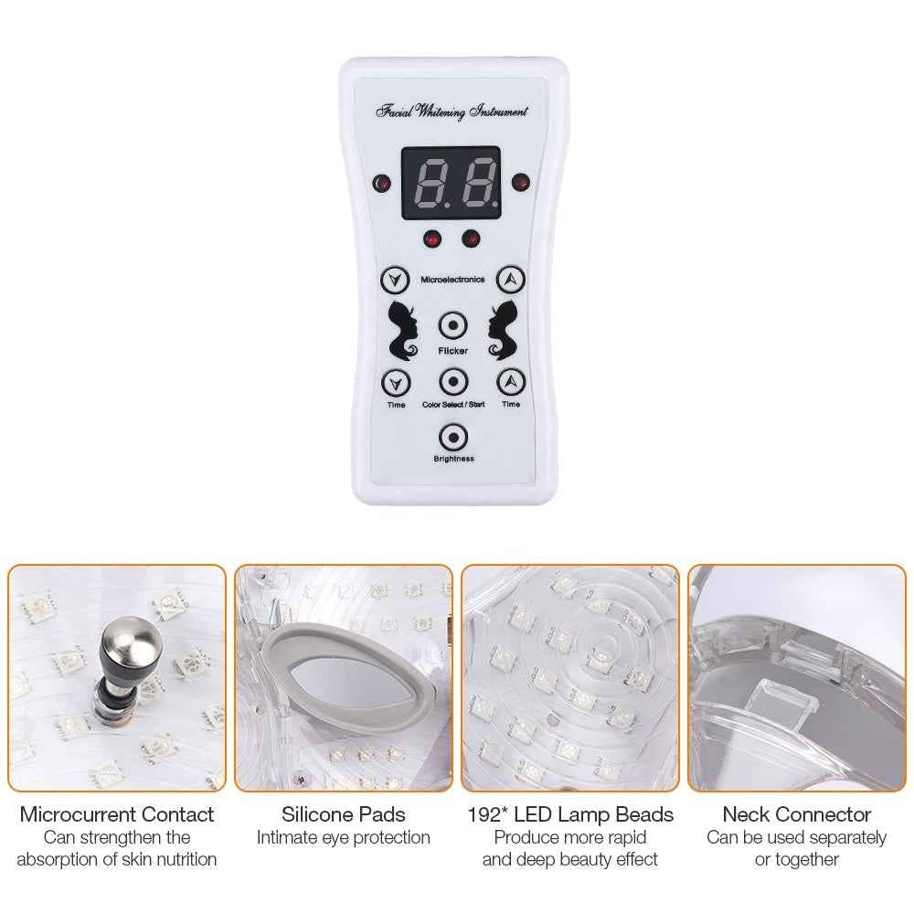 LumaSkin™ LED Face Mask With Neck Skin Rejuvenation