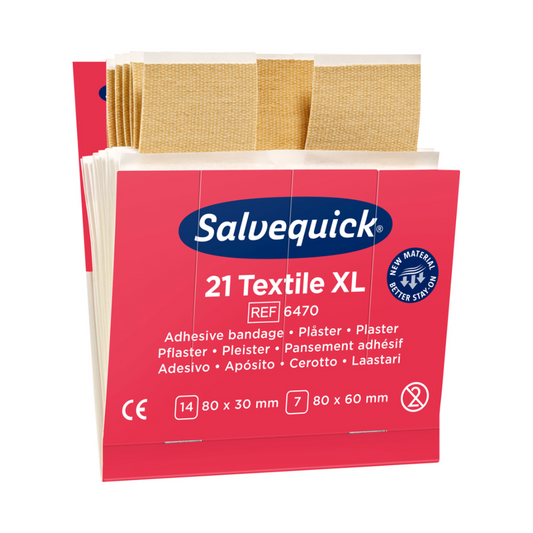 Auslaufartikel: Holthaus Medical Salvequick® Nachfülleinsatz Textile XL | Packung (21 Stück)
