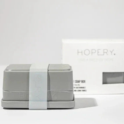 /HOPERY GREY 3 in 1 Soap Box - made from bamboo and corn
