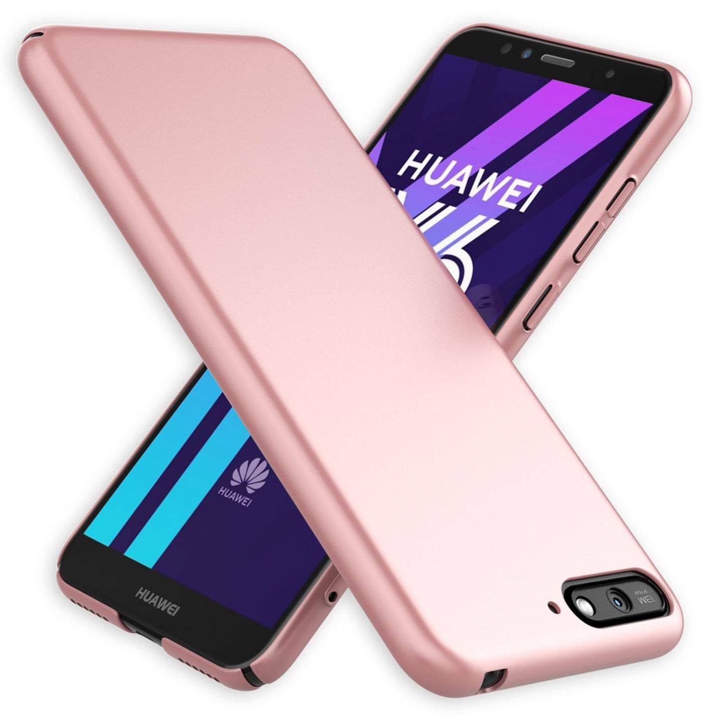 NALIA Phone Case for Huawei Y6 (2018), Slim Hard Case Protective Cover