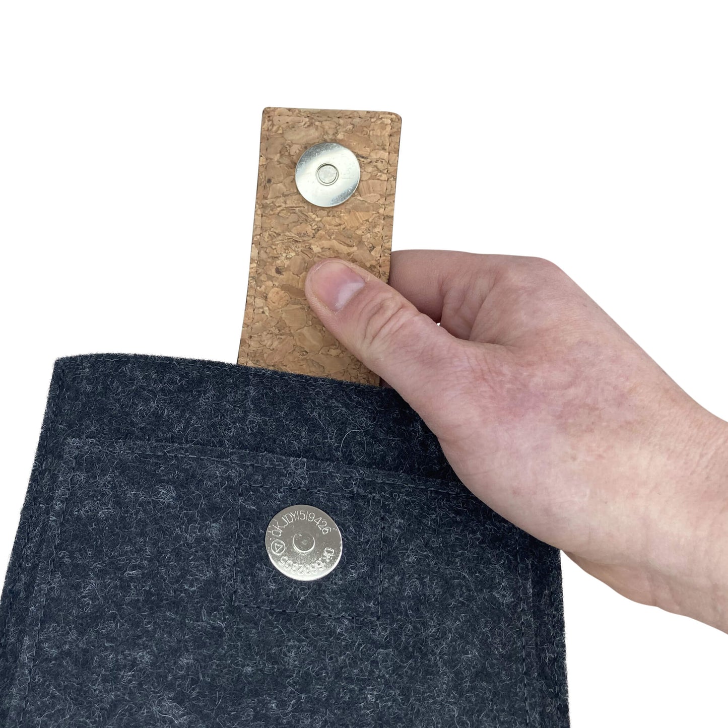 Hülle für Kindle Colorsoft 1. Gen  | mit Magnetverschluss und extra Fach | anthrazit - Bloom | Modell "HAKA"