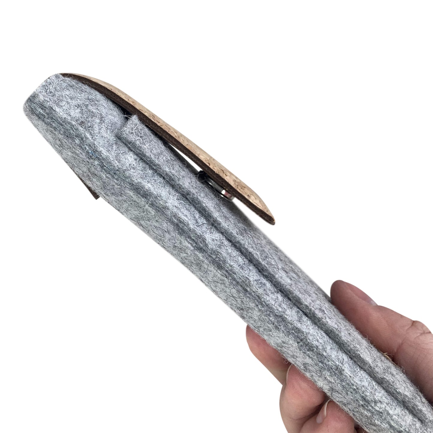 Hülle für Boox Note Air3 | mit Magnetverschluss und extra Fach | hellgrau - Stipes | Modell "HAKA"