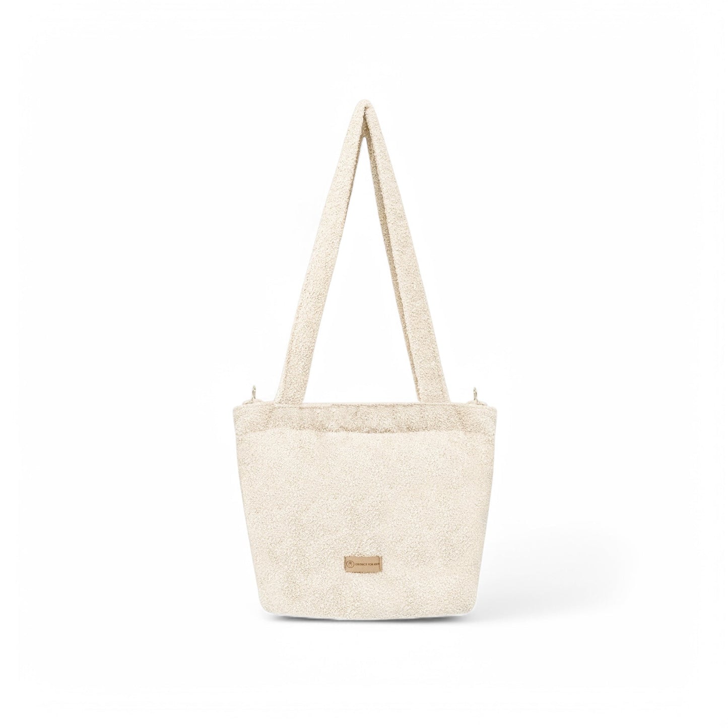 Wickeltasche Bouclé Teddystoff für den Kinderwagen - Mom bag