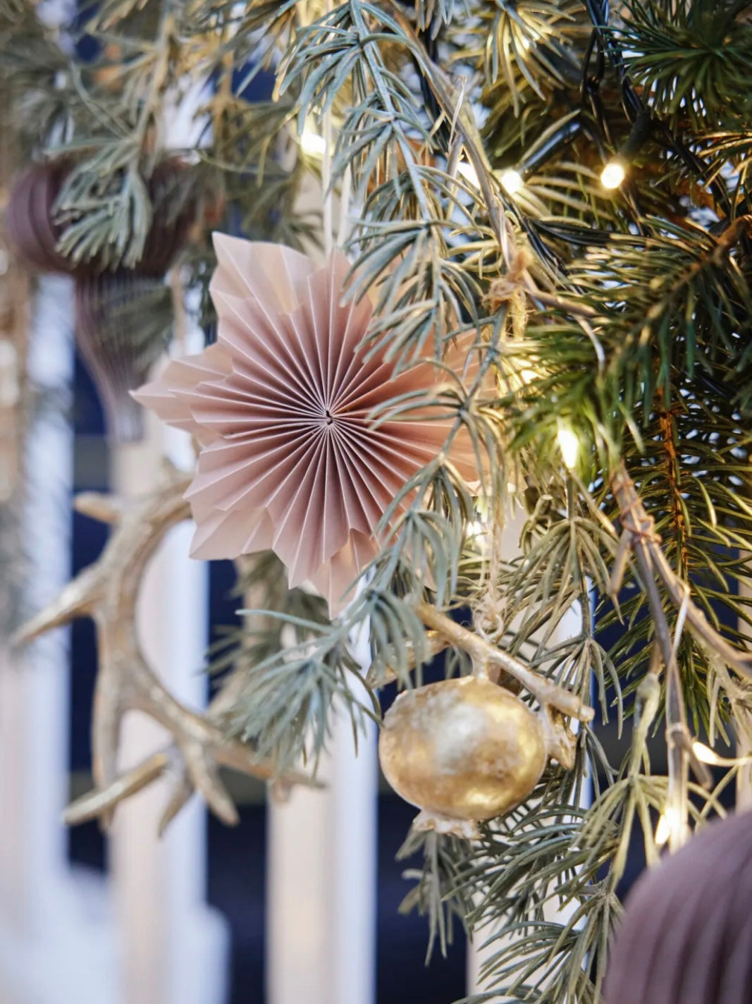 Christmas ornament Palisia powder pink