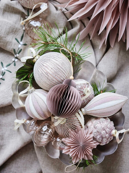 Christmas bauble Norille powder pink