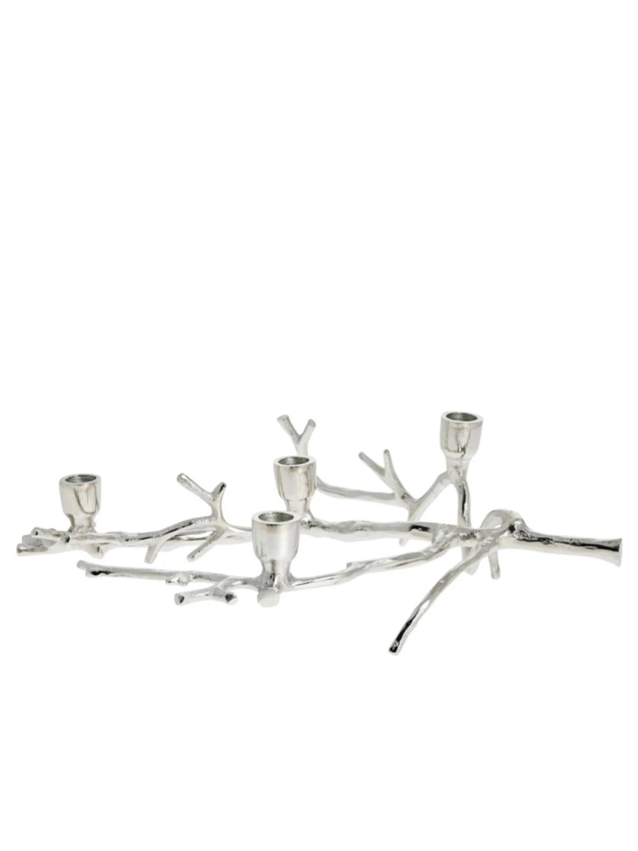 Marline silver candle holder