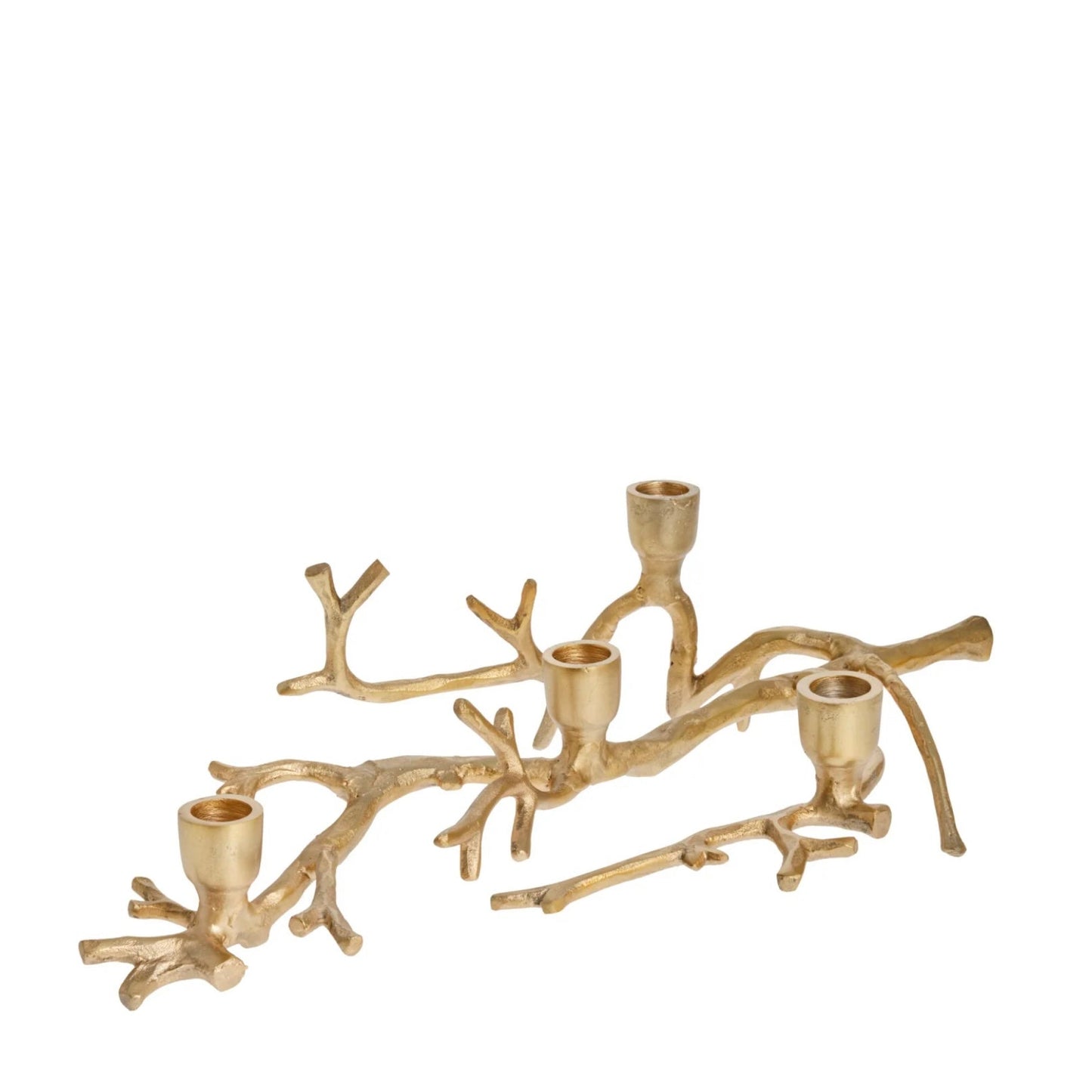 Marline candle holder, light gold