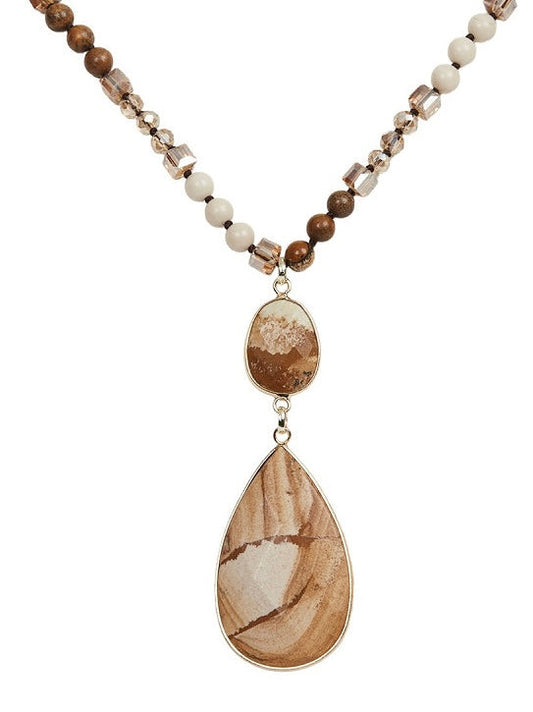 Halskette Camilla braun