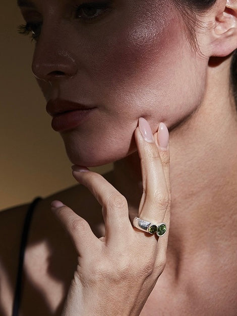 Ring Ira silberfarben, in 4 Farben