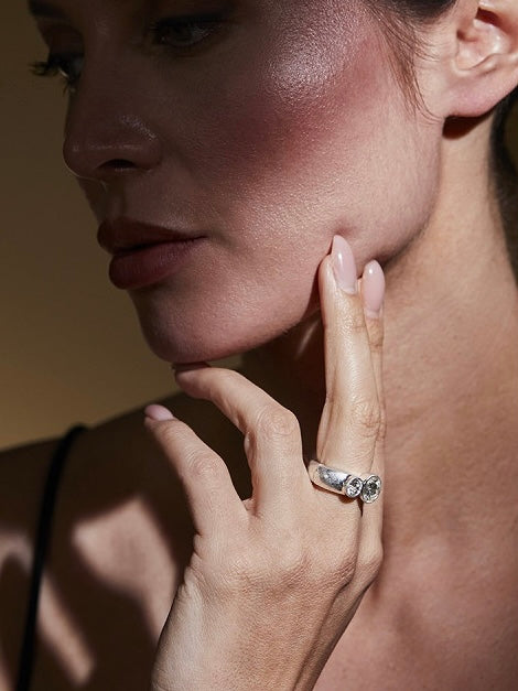 Ring Ira silberfarben, in 4 Farben