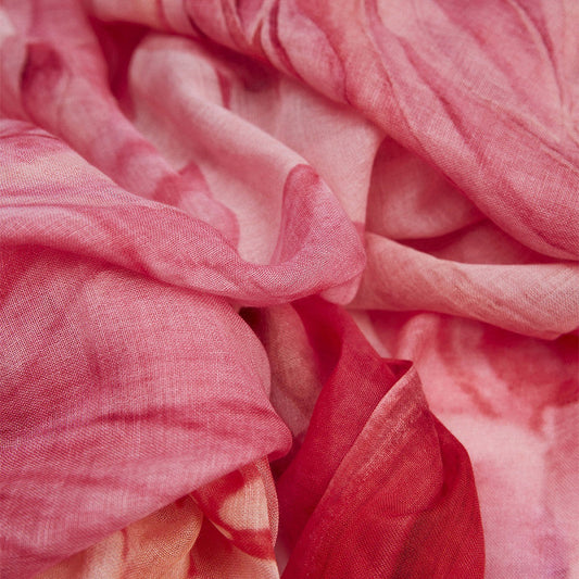 Modeschal Charlotte rot/pink