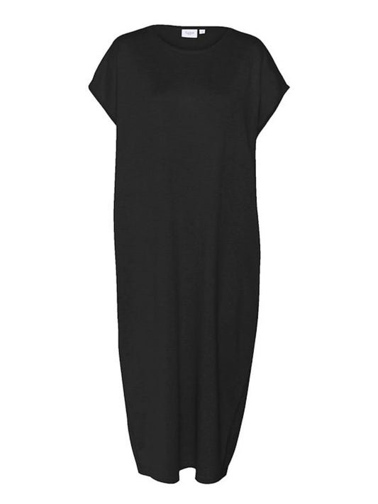 Strickkleid Mila SZ ärmellos lang schwarz