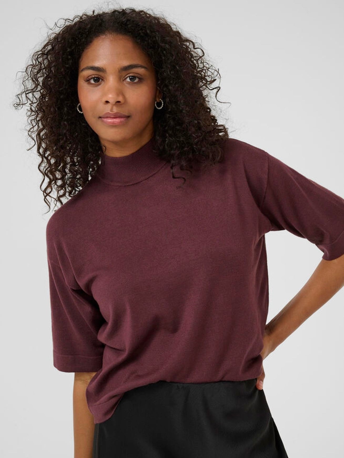 Pullover Lizza KA turtleneck fudge