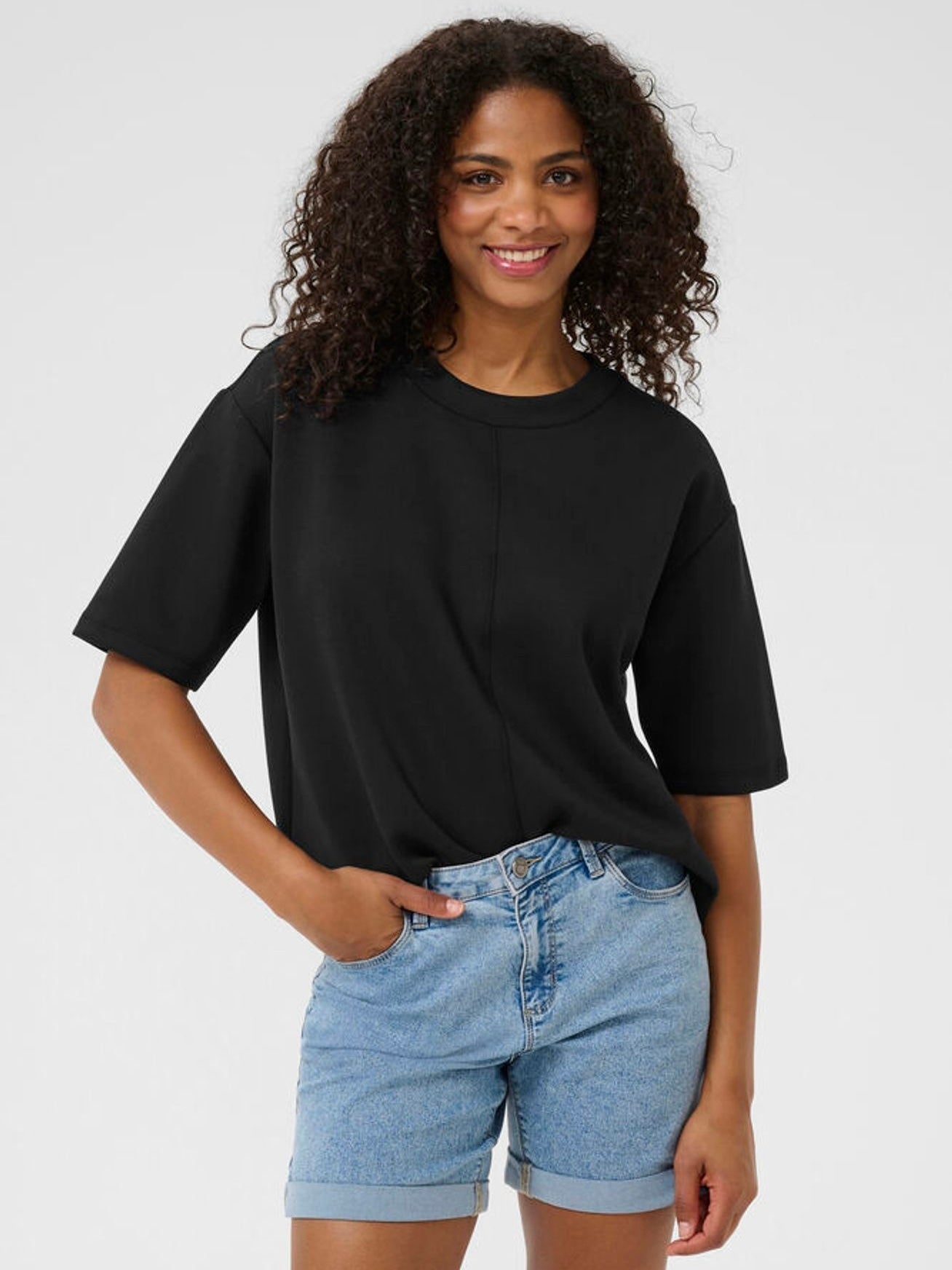 KAannika short-sleeved shirt, black
