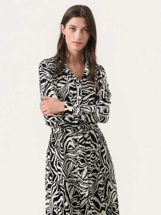 Kleid Shelby PW black animal print