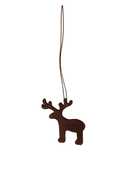 Wooden pendant elk days brown