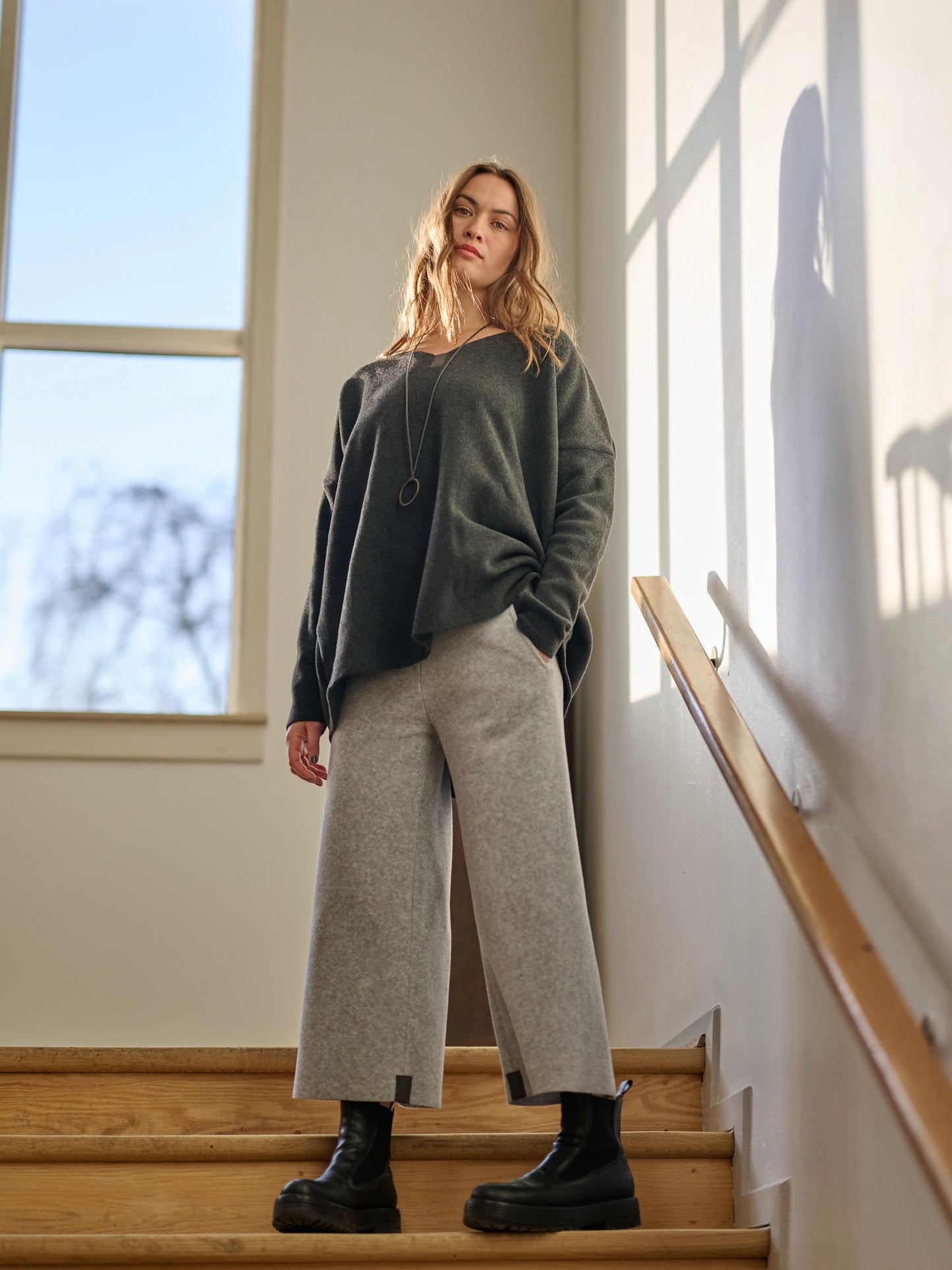 Fleece Hose weit 2115, in mehreren Farben