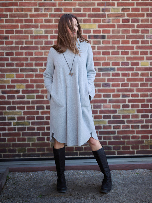 Fleece Kleid TURTLENECK 3255, in 2 Farben