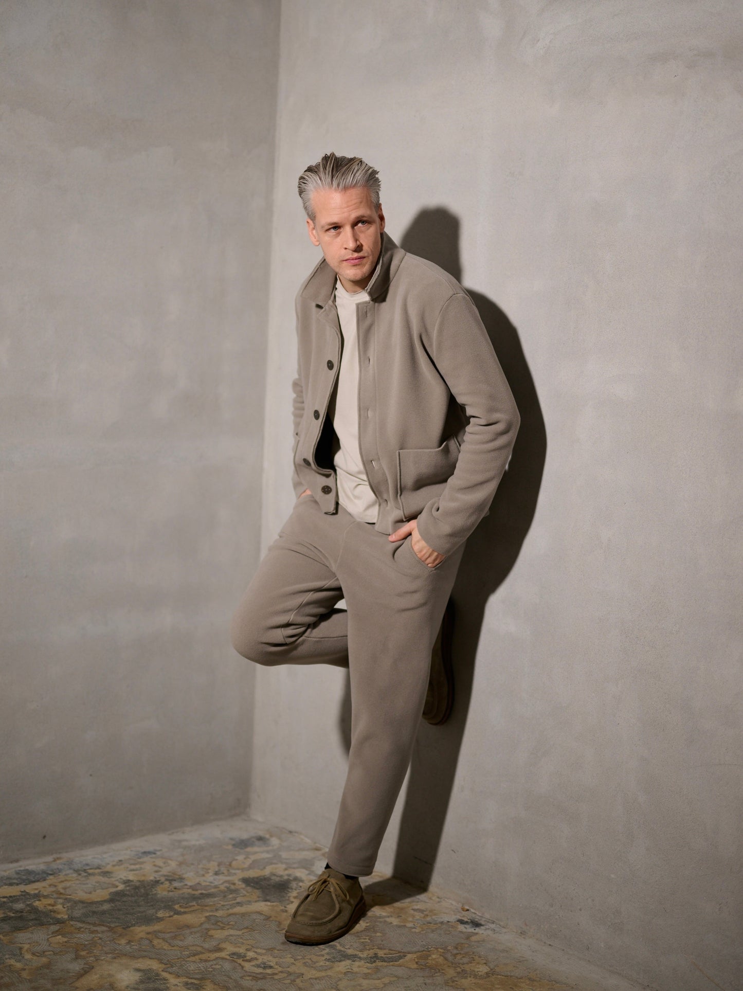 Herren Fleece Cardigan 1049C, in 3 Farben