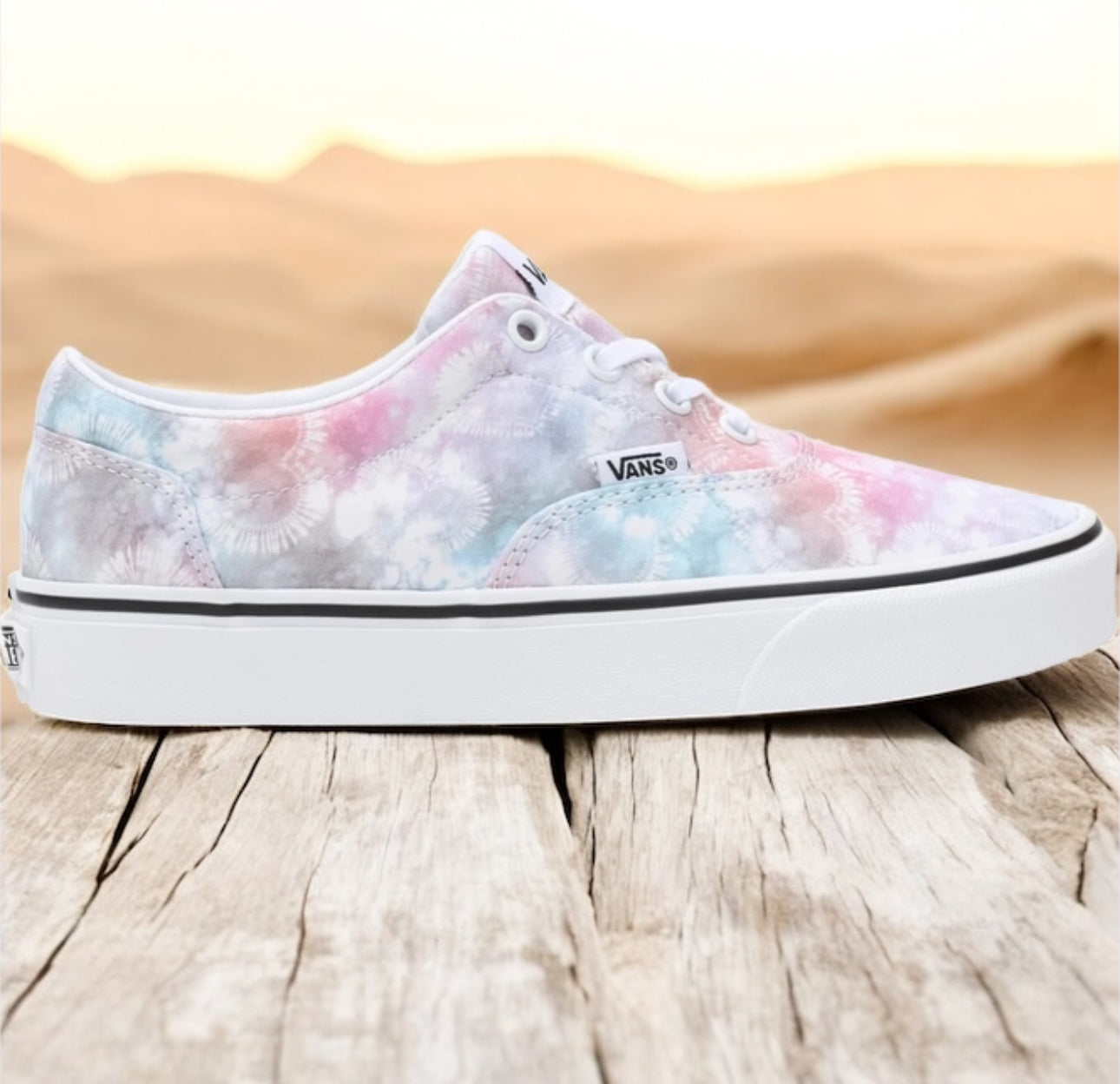 Vans Dohney Heart Tie Dye íþróttaskór fyrir konur