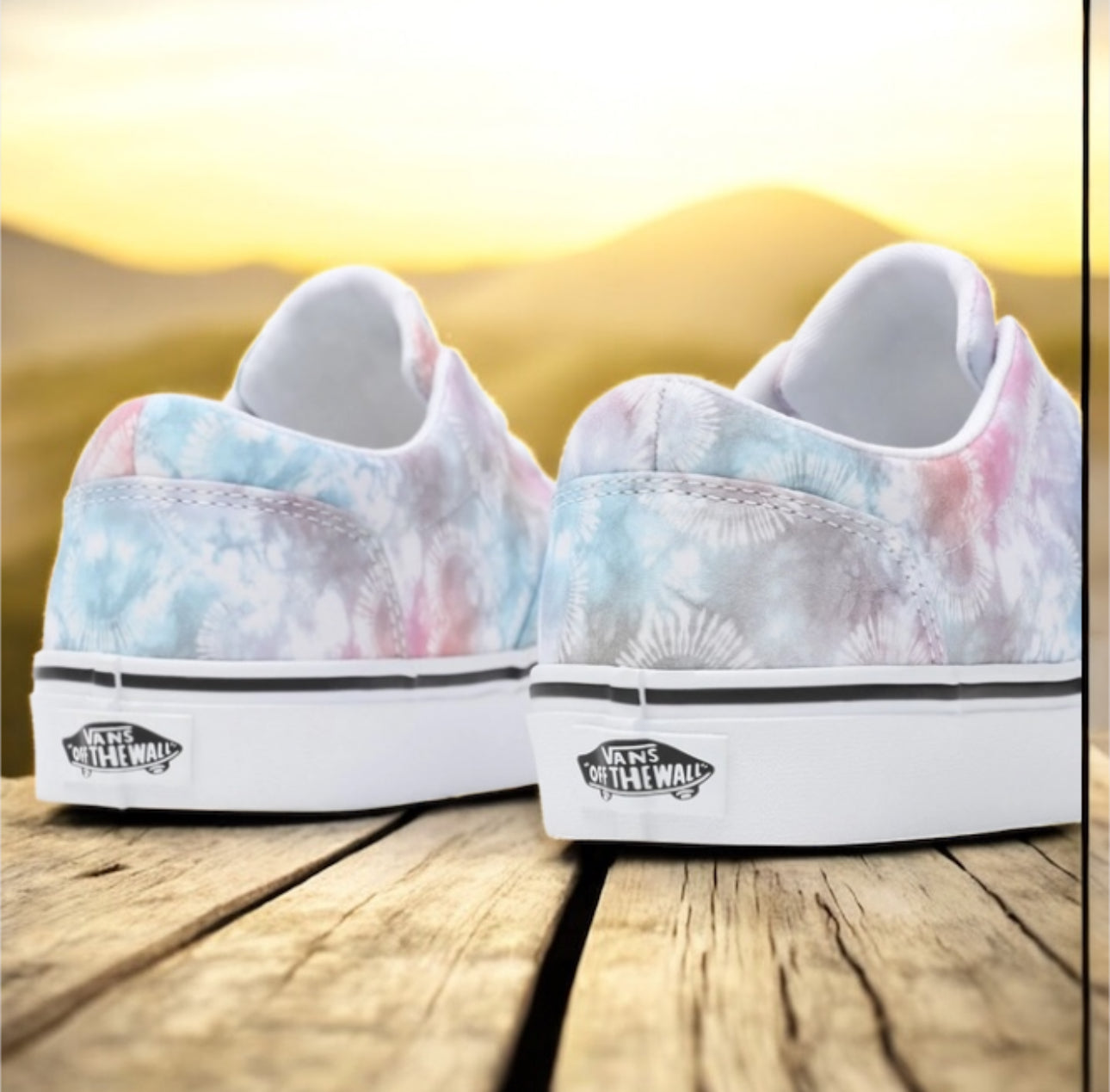 Vans Dohney Heart Tie Dye íþróttaskór fyrir konur
