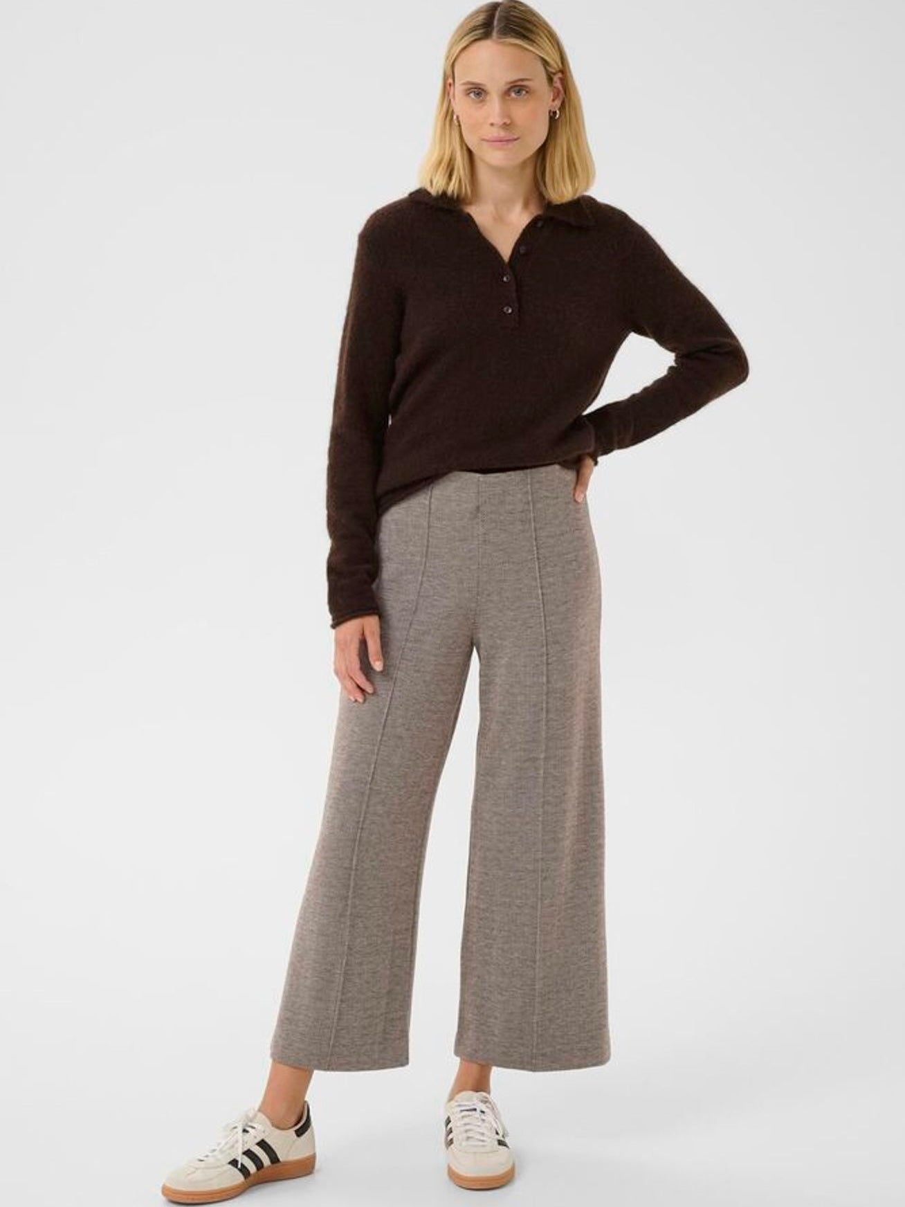 Culotte Hose Ilisan PW ganache herring