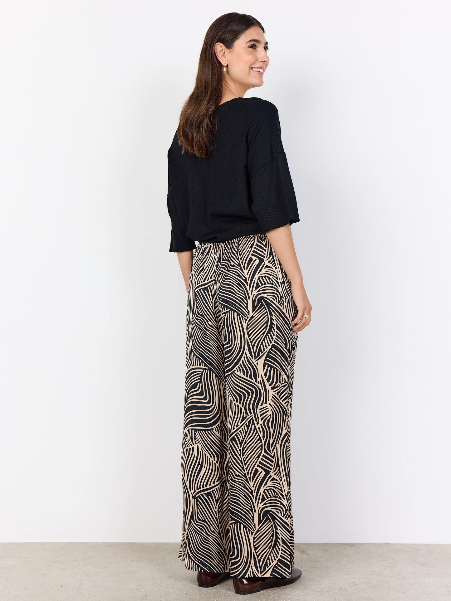 Hose SC-Signora 3-C schwarz/sand gemustert