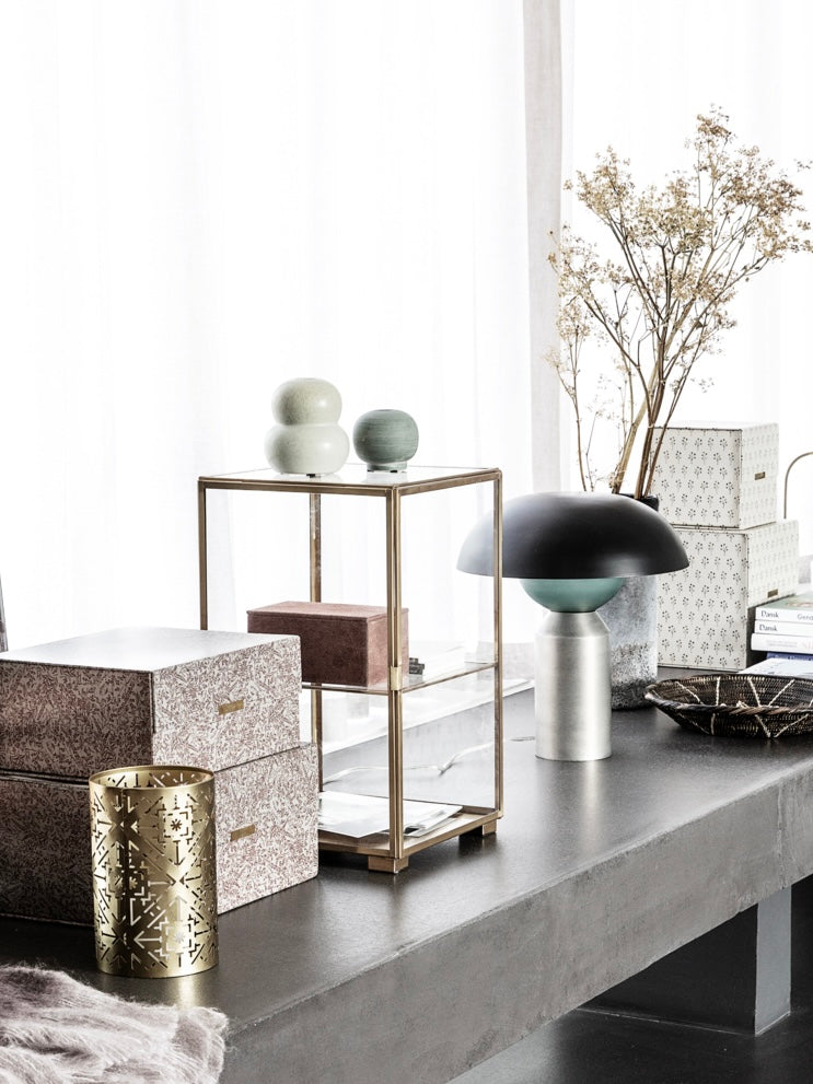 Glasvitrine HDGlass Messing