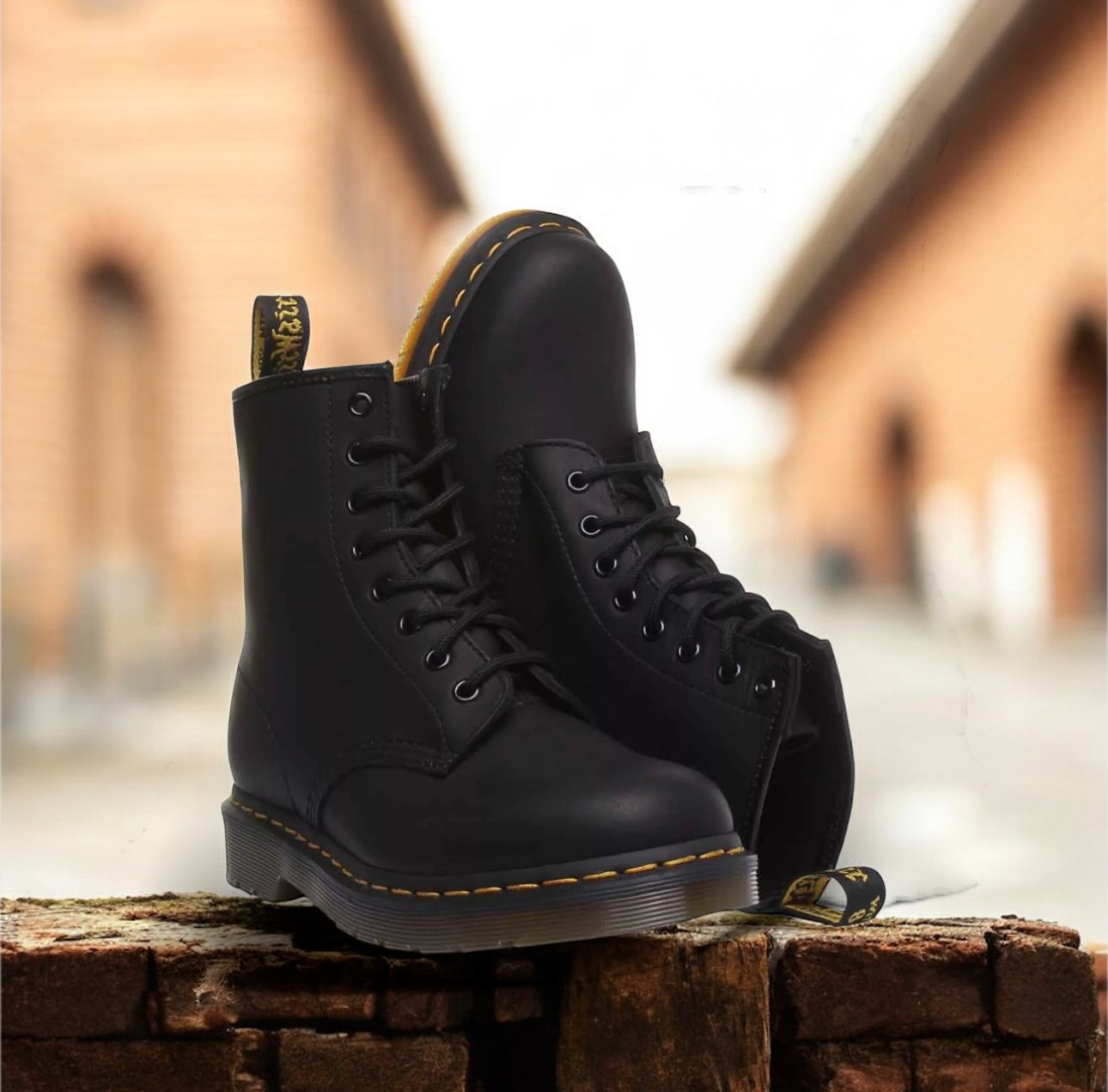 Dr. Martens Greasy 1460 Damen Stiefeletten