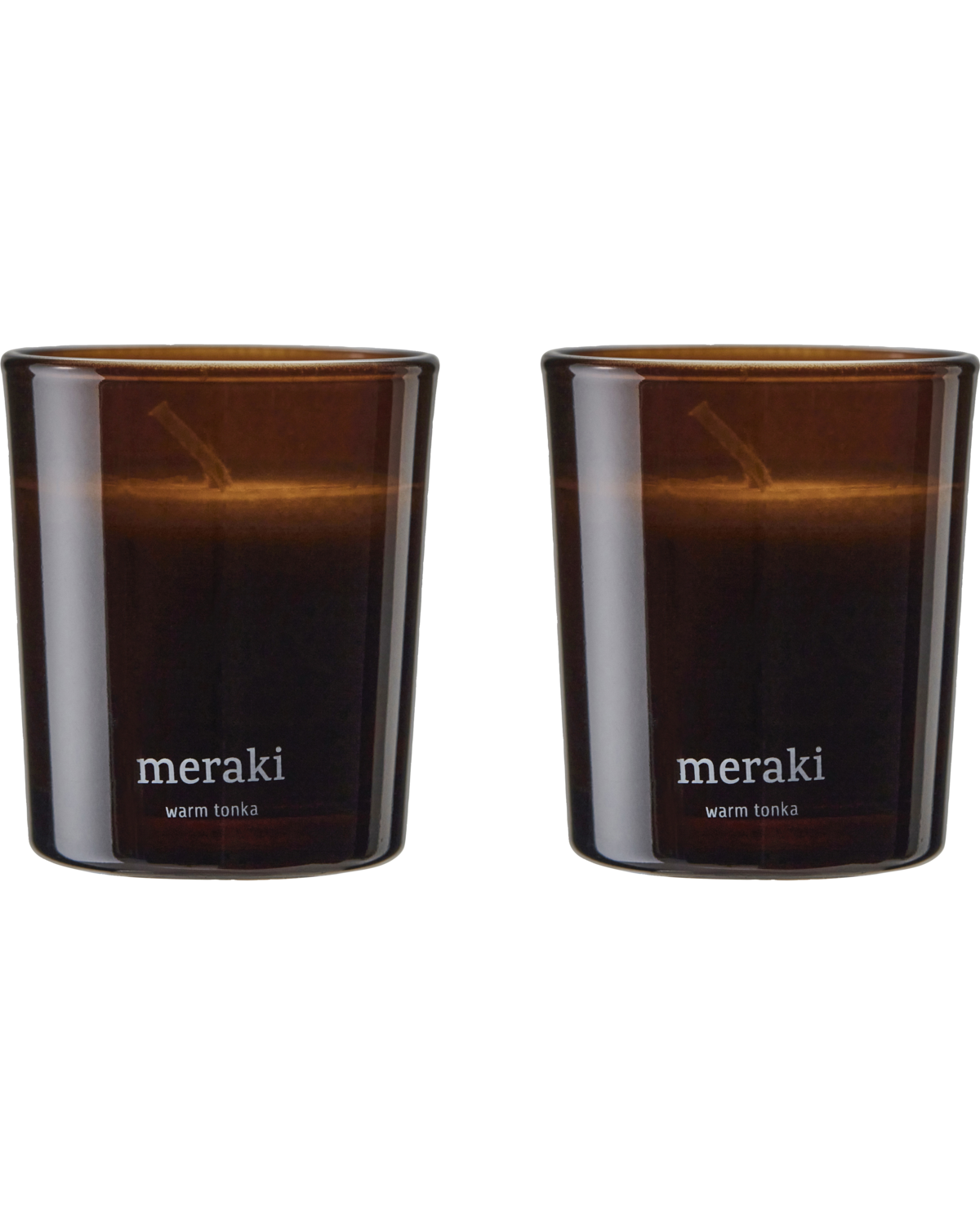 Scented candle 2-pack Warm Tonka
