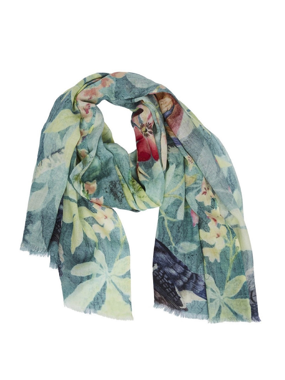 Wollschal Eden turquoise mix