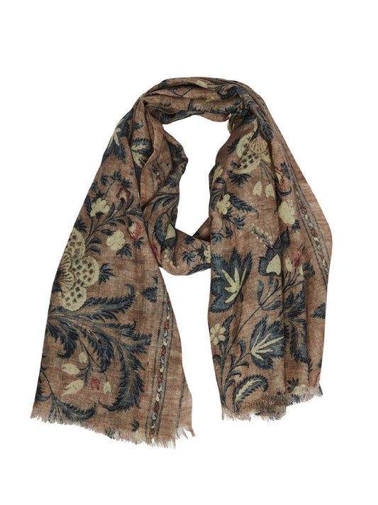 Quinn wool scarf, beige mix