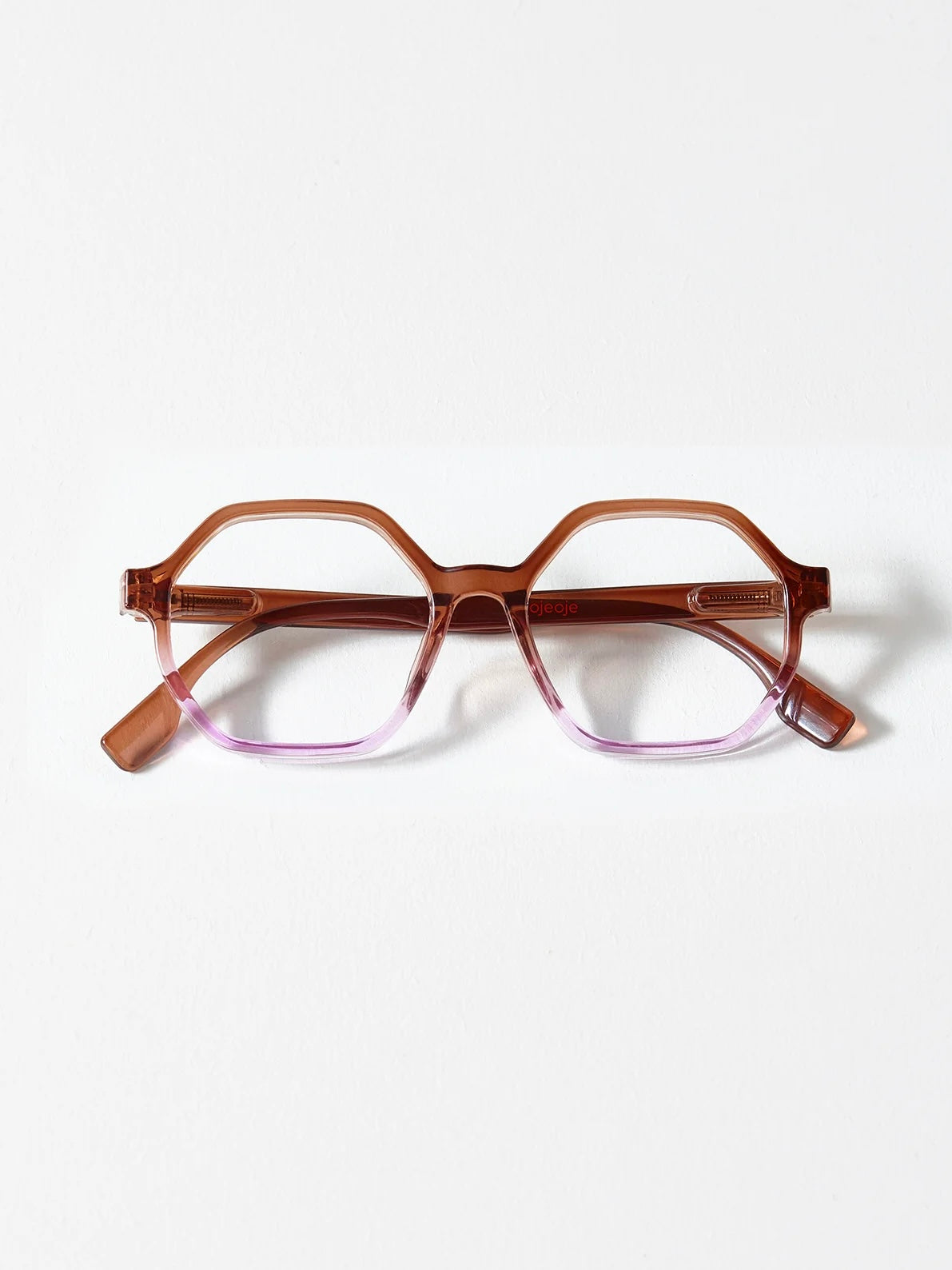 OjeOje C reading glasses, brown/purple, in 4 strengths