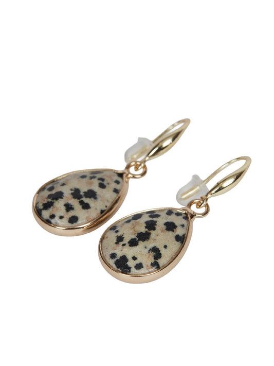 Ohrhänger Carina beige/schwarz