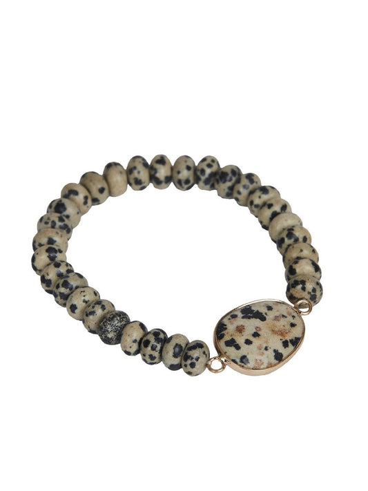 Armband  Carina beige/schwarz