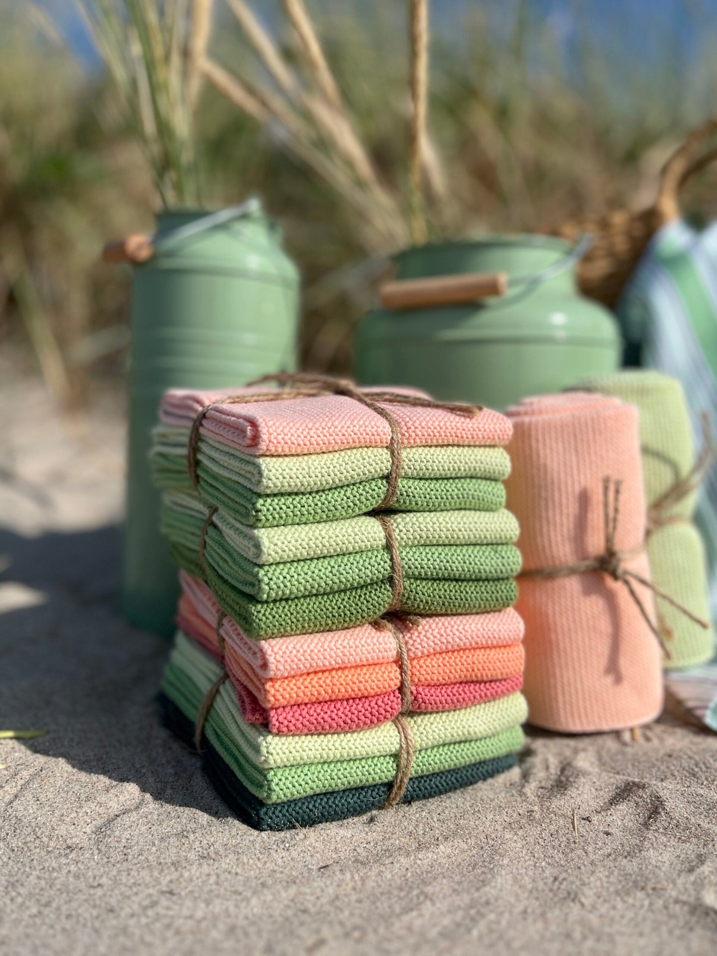 Wischtücher 3er Set staubiges dunkelgrün