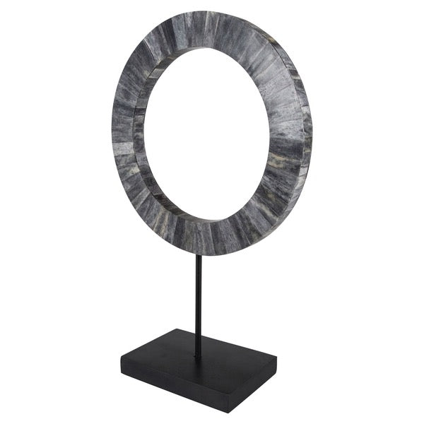 Tischskulptur Dex grau/schwarz, in 2 Größen