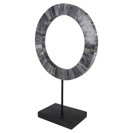 Tischskulptur Dex grau/schwarz, in 2 Größen