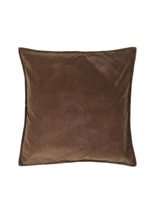 Decorative cushion velor chocolate 52x52cm