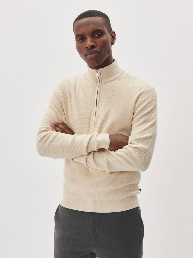 Herren Pullover MAlagoon Z oyster gray melange