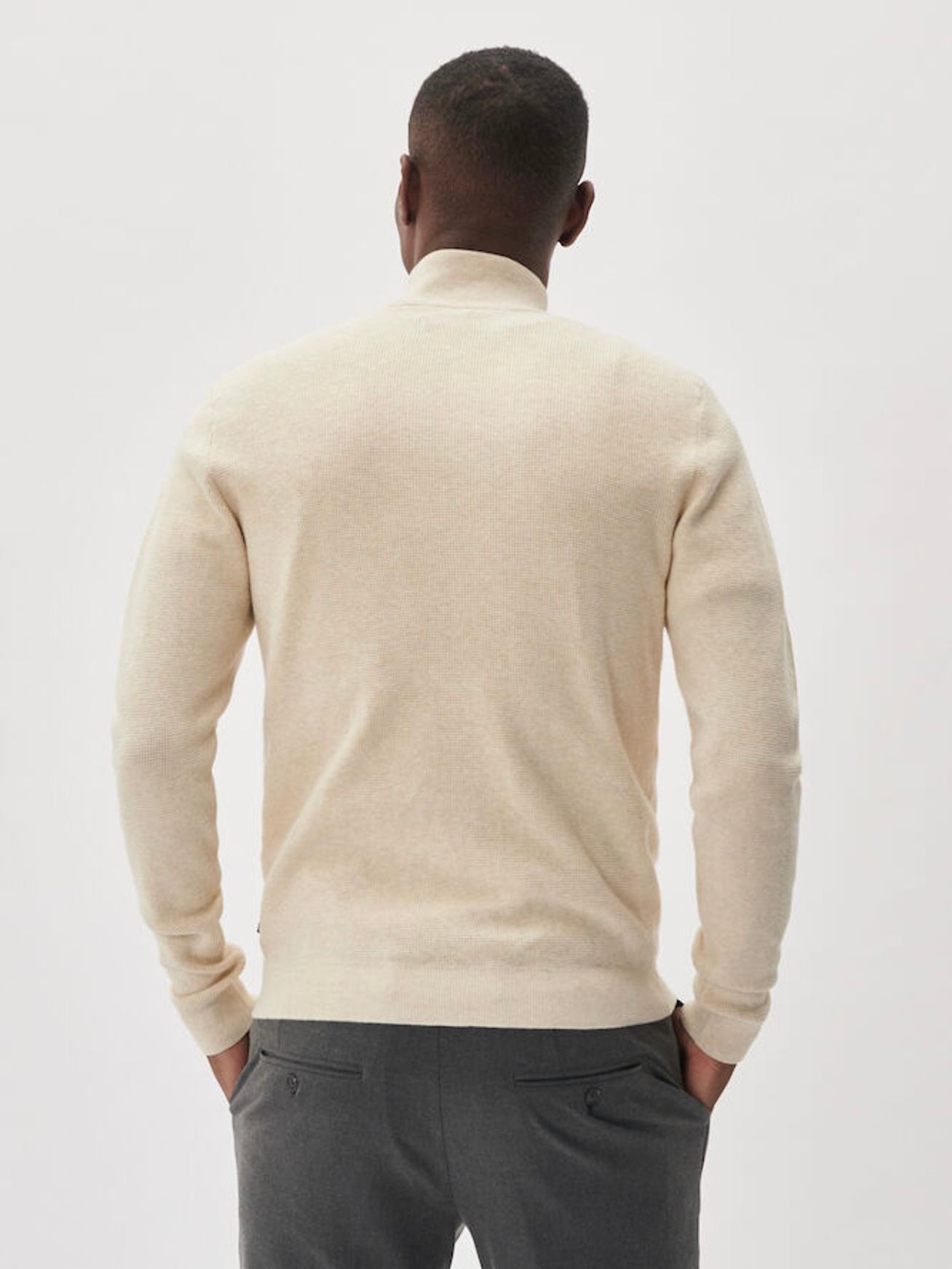 Herren Pullover MAlagoon Z oyster gray melange