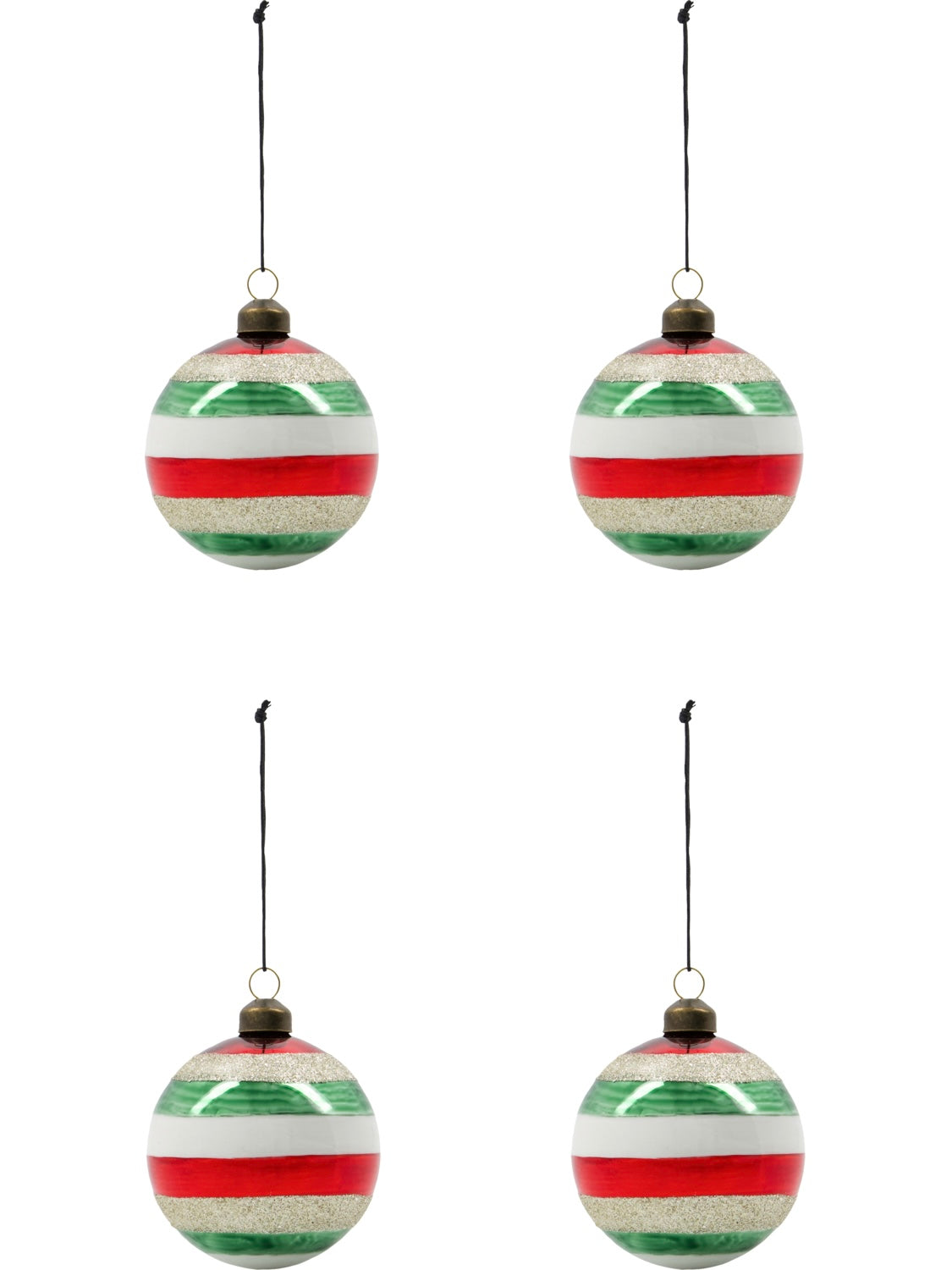 Christmas bauble HDHapp red/green 8cm